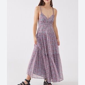 ASTR the label Pink Maxi Sundress with Spaghetti Straps